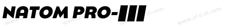 NATOM PRO字体转换 NATOM PRO字体转换